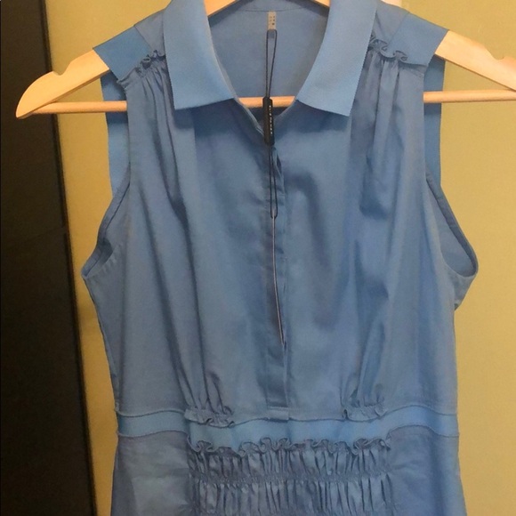 Elie Tahari Blue sleeveless summer dress size 2 - Picture 4 of 8